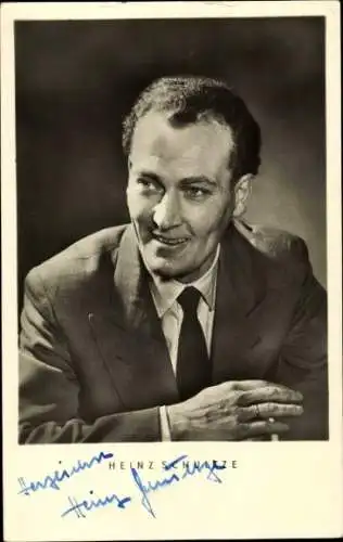 Ak Sänger Heinz Schultze, Portrait, Autogramm