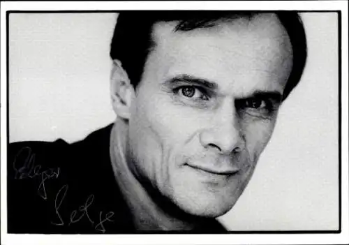 Ak Schauspieler Edgar Selge, Portrait, Autogramm