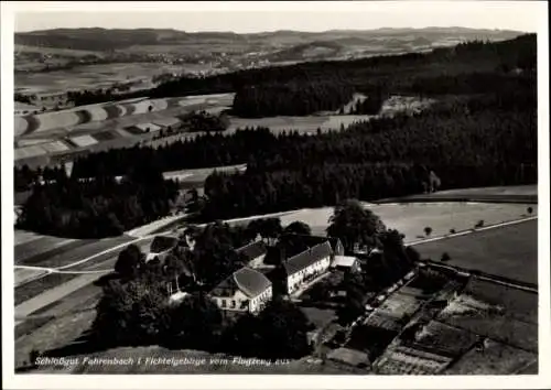 Ak Fahrenbach im Odenwald, Schlossgut, Fliegeraufnahme