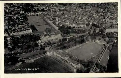 Ak Kassel in Hessen, Fliegeraufnahme