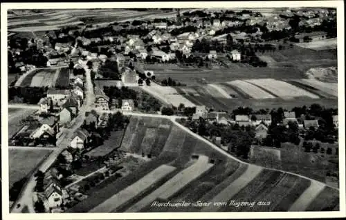 Ak Merchweiler im Saarland, Fliegeraufnahme