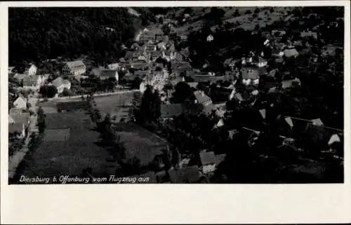 Ak Diersburg Hohberg im Schwarzwald Baden, Fliegeraufnahme