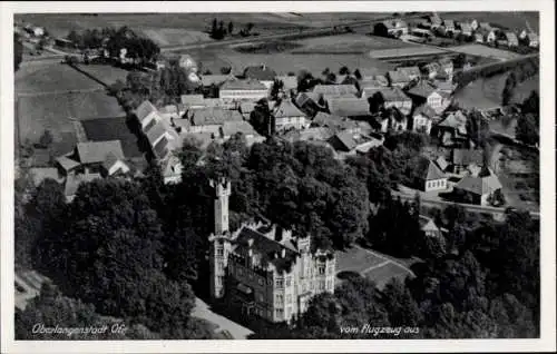 Ak Oberlangenstadt Küps im Frankenwald Bayern, Fliegeraufnahme