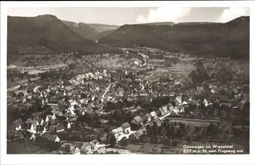 Ak Gönningen Reutlingen in Württemberg, Fliegeraufnahme