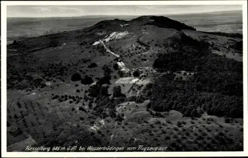 Ak Wassertrüdingen in Mittelfranken, Hesselberg, Fliegeraufnahme