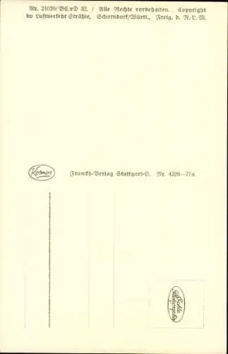 Ak Salach im Filstal, Fliegeraufnahme