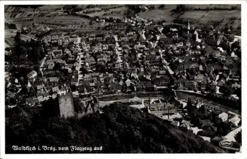 Ak Waldkirch im Breisgau Schwarzwald, Fliegeraufnahme