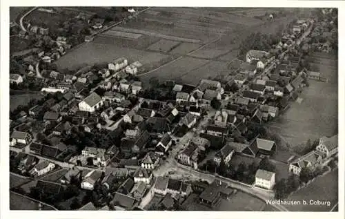 Ak Weidhausen bei Coburg Oberfranken, Fliegeraufnahme