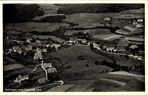 Ak Hottingen Rickenbach im Hotzenwald in Baden Wüttemberg, Fliegeraufnahme