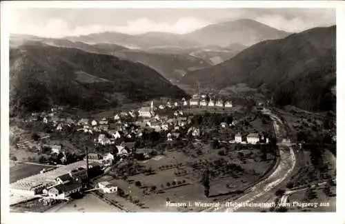 Ak Hausen im Wiesental, Fliegeraufnahme