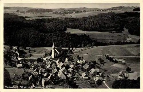 Ak Rickenbach im Hotzenwald, Fliegeraufnahme