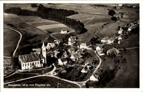 Ak Rickenbach im Hotzenwald, Fliegeraufnahme vom Ort