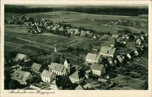 Ak Mönchweiler im Schwarzwald, Fliegeraufnahme