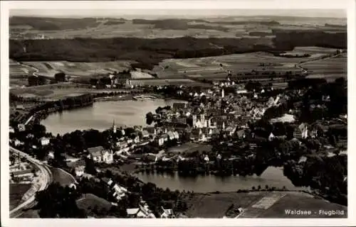 Ak Bad Waldsee in Oberschwaben Württemberg, Fliegeraufnahme