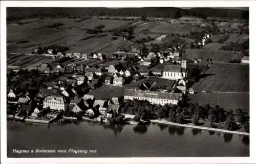 Ak Hagnau am Bodensee, Fliegeraufnahme