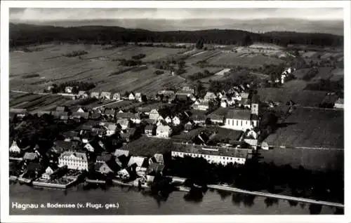 Ak Hagnau am Bodensee, Fliegeraufnahme