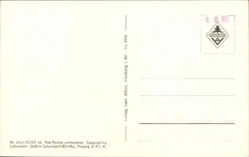 Ak Radolfzell am Bodensee, Dampfer, Fliegeraufnahme