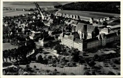 Ak Wiblingen Ulm an der Donau, Fliegeraufnahme, Schloss