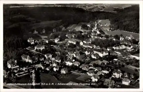 Ak Königsfeld im Schwarzwald Baden, Fliegeraufnahme