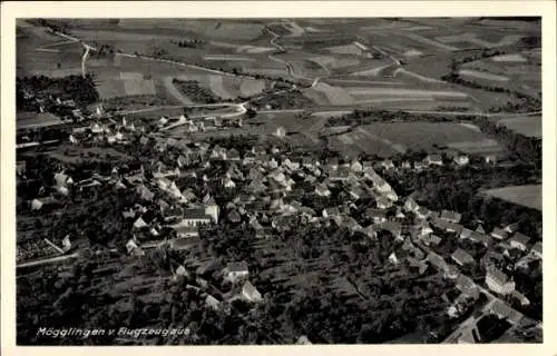 Ak Mögglingen im Ostalbkreis, Fliegeraufnahme