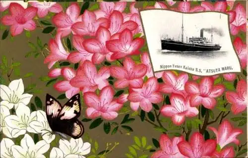 Passepartout Ak NYK Line, Dampfer SS Atsuta Maru