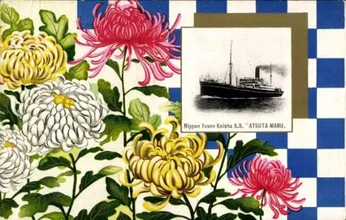 Passepartout Ak NYK Line, Dampfer SS Atsuta Maru