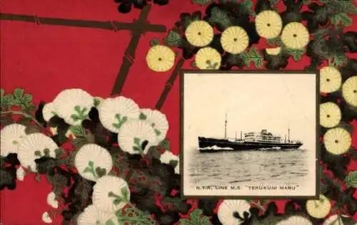 Passepartout Ak NYK Line, Dampfer SS Terukuni Maru
