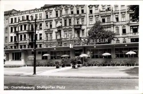 Foto Ak Berlin Charlottenburg, Stuttgarter Platz, Omnibusbahnhof Berlin