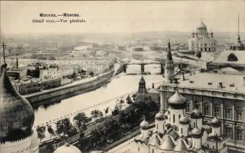 Ak Moskau Russland, Gesamtansicht