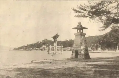 Ganzsachen Ak Japan, Matsubara, Otorii Schrein