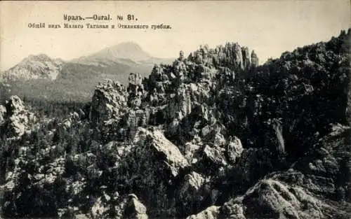 Ak Ural Russland, Felslandschaft im Uralgebirge