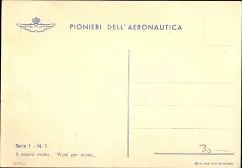 Ak Pionieri dell' Aeronautica, Il nastro motto, Primi per auras