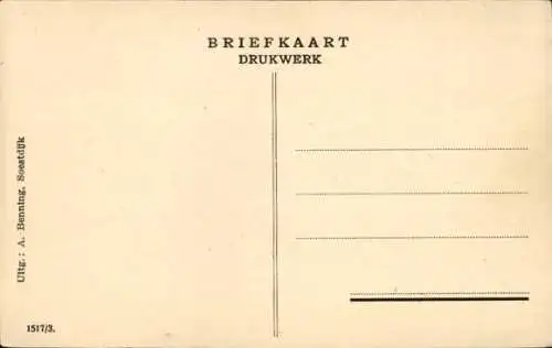 Ak Den Dolder Utrecht Niederlande, Doldersche Weg, Bahnübergang