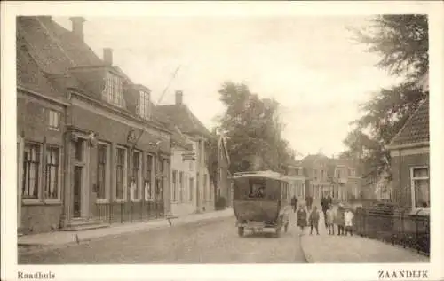 Ak Zaandijk Nordholland, Rathaus