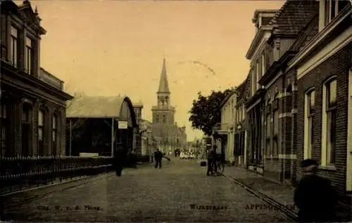 Ak Appingedam Groningen Niederlande, Wijkstraat