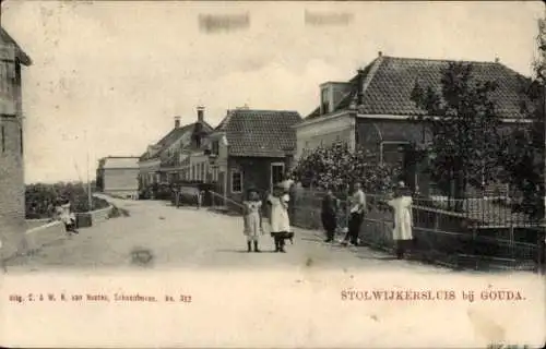 Ak Gouda Südholland Niederlande, Stolwijkersluis