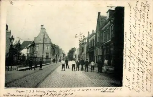 Ak Naarden Nordholland Niederlande, Marktstraat