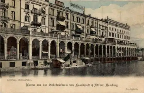 Ak Hamburg, Alsterarkaden, Ladage & Oelke, Restaurant von H. Luthens