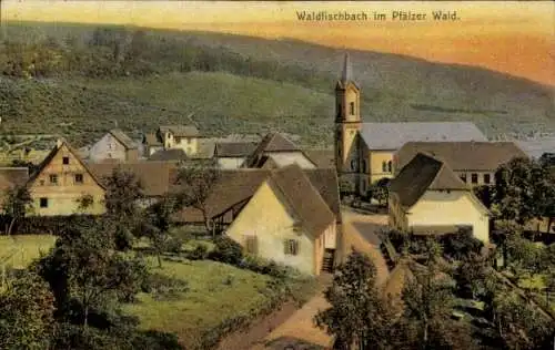 Ak Waldfischbach Burgalben in der Pfalz, Gesamtansicht