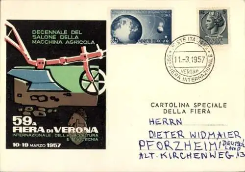 Ak Verona Veneto, 59a Fiera di Verona, Internazionale dell Agricoltura e zootecnia