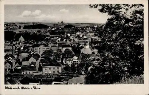 Ak Weida in Thüringen, Ortsansicht