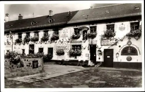 Ak Fischbach Kelkheim im Taunus, Klostergut Rettershof, Hof, Brunnen