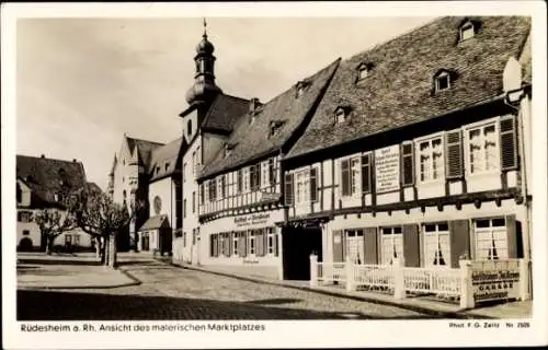 Ak Rüdesheim am Rhein in Hessen, Hotel und Weinhaus Joseph Corvers, Eigentümer Toni Corvers