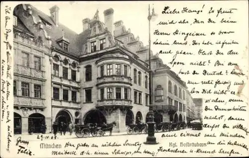 Ak München, königliches Hofbräuhaus