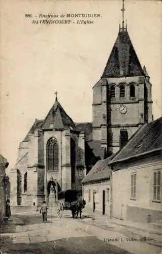 Ak Davenescourt Somme, Kirche