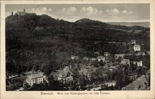 Ak Eisenach, Blick vom Breitengescheid, Villa Caroline