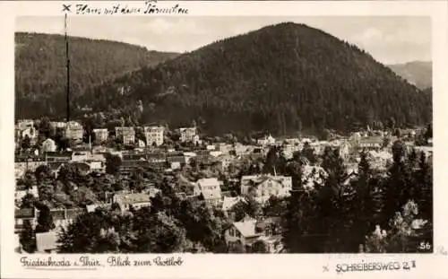 Ak Friedrichroda im Thüringer Wald, Totalansicht, Blick vom Gottlob