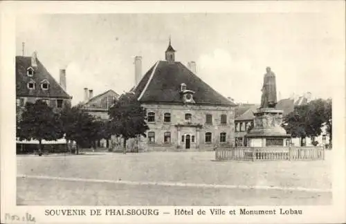 Ak Phalsbourg Pfalzburg Lothringen Moselle, Rathaus, Monument Lobau