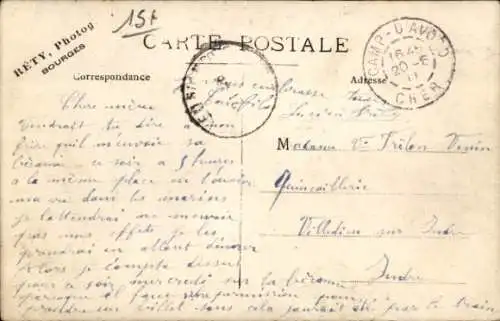 Ak Avor Avord Cher, Camp d'Avor, Gruppenfoto, Männer