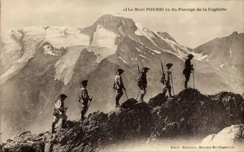 Ak Savoie, Mont Pourri, La Fogliette, Bergsteiger